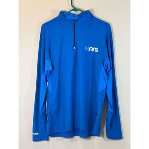 NRS Men's H2Core Lightweight 1/4 Zip Up Pullover Sea Blue Shirt Size XL